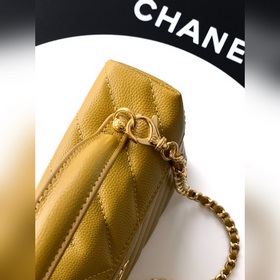 Зеленая сумка CHANEL 26ss LP с нежно-з