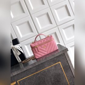 Розовый CHANEL 26ss LP с бледно-золоти