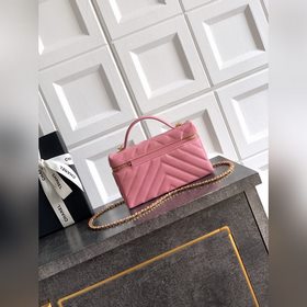 Розовый CHANEL 26ss LP с бледно-золоти