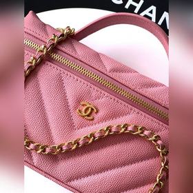 Розовый CHANEL 26ss LP с бледно-золоти