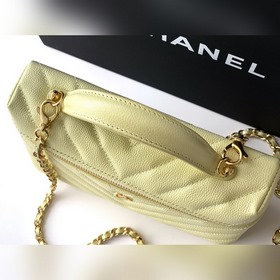 Янтарно-желтая сумка CHANEL 26ss LP с 