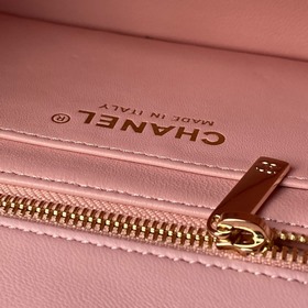 Светло-золотая сумка Chanel 26C с вели