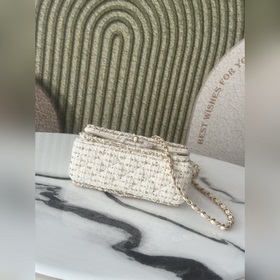 Chanel 26c, модель с подиума, бело-зол