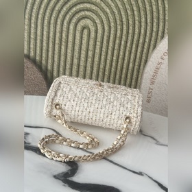 Chanel 26c, модель с подиума, бело-зол
