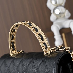Сумка CHANEL 26P с черно-золотыми ручк