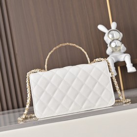 Сумка CHANEL 26P с черно-золотыми ручк