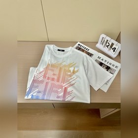 Fendi： свободная футболка с короткими 