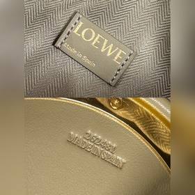 Loewe  Большая сумка-мешочек из гофри