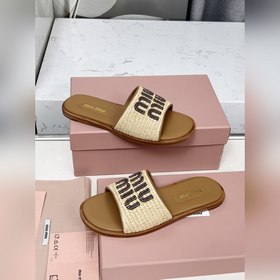 (Подошва из натуральной кожи)  Miu
