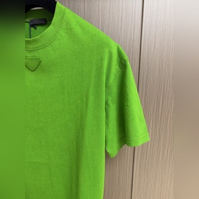 Футболка PRADA с круглым вырезом и тре
