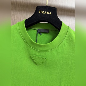 Футболка PRADA с круглым вырезом и тре