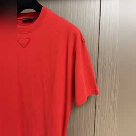 Футболка PRADA с круглым вырезом и тре