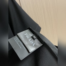Хлопковая рубашка-поло Prada с вышитым