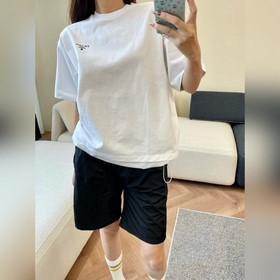 Футболка PRADA с круглым вырезом и кор