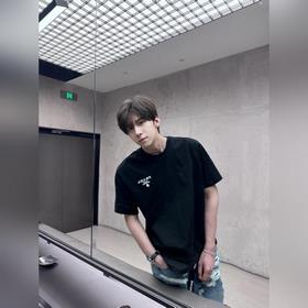 Футболка PRADA с круглым вырезом и кла