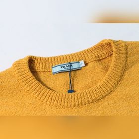 PRADA： однотонная трикотажная футболка