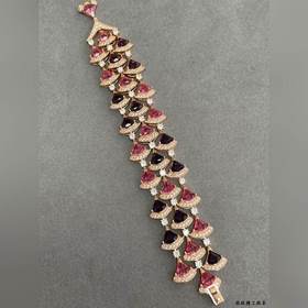 b002 Браслет Bulgari «Цветной веер» — 