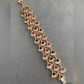 b002 Браслет Bulgari «Цветной веер» — 
