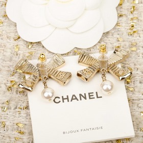 [Серьги Chanel CHANEL 25B с бантиком] 