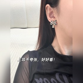[Серьги Chanel CHANEL 25B с бантиком] 