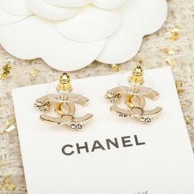 [CHANEL 26C Серьги с камелией и двойны