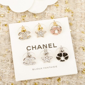 [CHANEL — Набор из трех сережек с моти