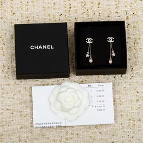 Золотой, серебристый [CHANEL Серьги