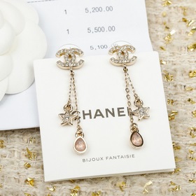 Золотой, серебристый [CHANEL Серьги