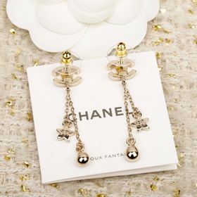 Золотой, серебристый [CHANEL Серьги 