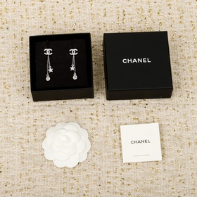 Золотой, серебристый [CHANEL Серьги