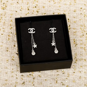 Золотой, серебристый [CHANEL Серьги