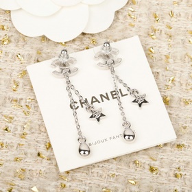 Золотой, серебристый [CHANEL Серьги