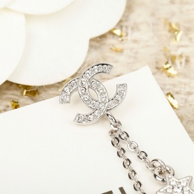 Золотой, серебристый [CHANEL Серьги 