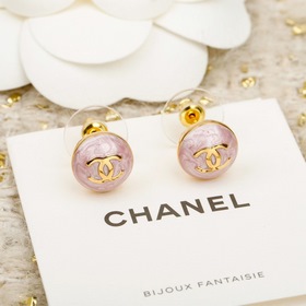 [CHANEL Сережки-гвоздики с пуговицами