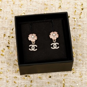 [CHANEL Серьги с розовыми камелиями, ж