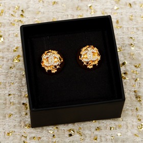 [CHANEL Серьги-гвоздики в форме полус