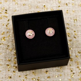[CHANEL Сережки-гвоздики с пуговицами