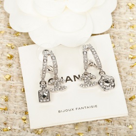 [Chanel CHANEL Серебряные асимметричн