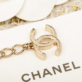 [CHANEL Черный поясной ремень с бантик