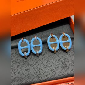 Серьги A1001 Hermès Mini Maillon синег
