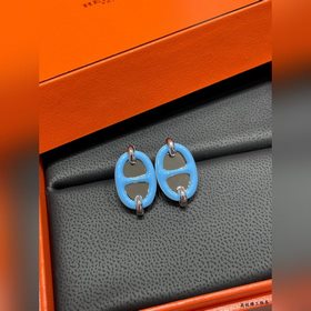 Серьги A1001 Hermès Mini Maillon синег