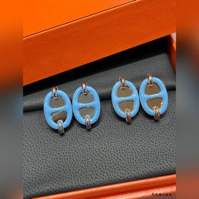 Серьги A1001 Hermès Mini Maillon синег