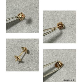 AA025 — серьги-гвоздики Hermès с одной