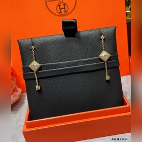 A0023 Серьги-подвески с квадратными за