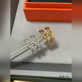 A0012 Серьги Hermès «Свиной нос» с пол