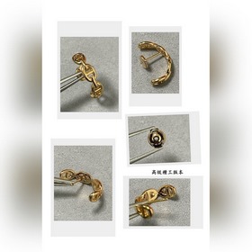 A0012 Серьги Hermès «Свиной нос» с пол