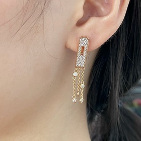 A0022 Серьги-гвоздики Hermès Kelly с п