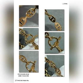 a906 Браслет Hermès с гладким «свиным 