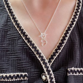 Серебряное колье Hermès с подвеской в 