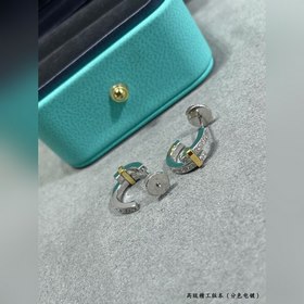 Сережки-гвоздики Tiffany в форме круга
